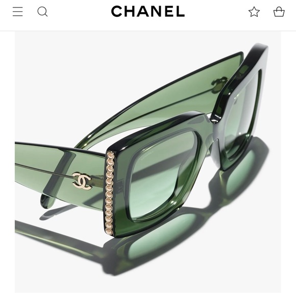 Brand new green Chanel sunglasses. - Picture 9 of 10